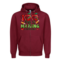 Burgundy 100 days of making a difference Zipper Hoodie - Artiststas