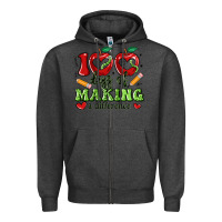 100 Days Of Making A Difference Zipper Hoodie | Teevron