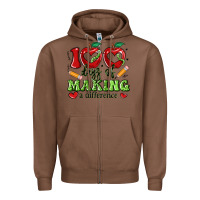 Chestnut 100 days of making a difference Zipper Hoodie - Artiststas