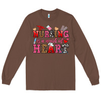 Chestnut nursing is a work of heart Long Sleeve Tee - OliviaCreatesArt