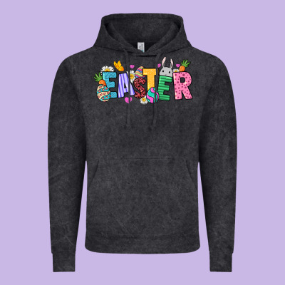 Western Easter Day Vintage Hoodie Designed By Howdyjamesfarm