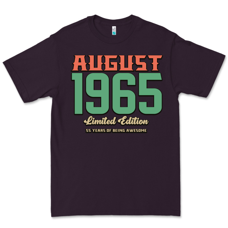 August 1965 Limited Edition 55 Years Of Being Awesome Premium Tee by Bettercallsaul | Teevron