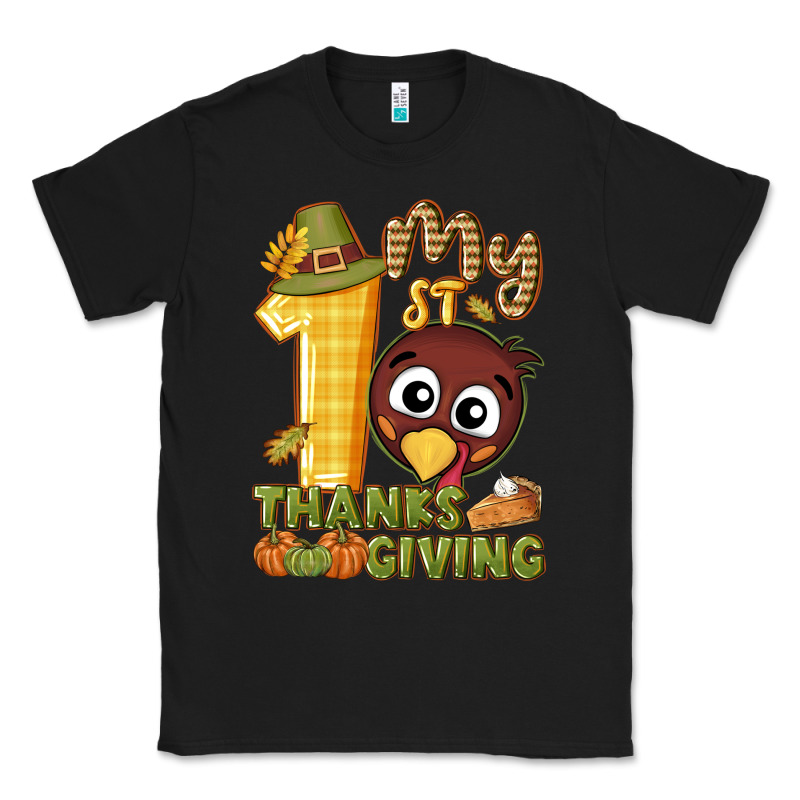 My 1st Thanksgiving With Turkey Classic Tee by NancyCooperArtShop | Teevron