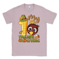 Lilac My 1st Thanksgiving with turkey Classic Tee - NancyCooperArtShop