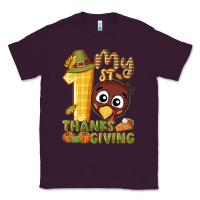 Plum My 1st Thanksgiving with turkey Classic Tee - NancyCooperArtShop