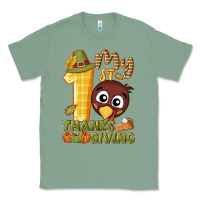Sage My 1st Thanksgiving with turkey Classic Tee - NancyCooperArtShop