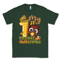 Sports Green My 1st Thanksgiving with turkey Classic Tee - NancyCooperArtShop