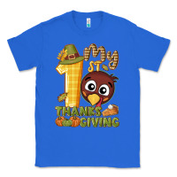 True Royal My 1st Thanksgiving with turkey Classic Tee - NancyCooperArtShop