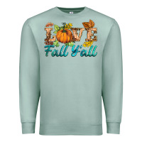 Seafoam love fall y'all Premium Sweatshirt - BarkalooDesign