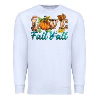 White love fall y'all Premium Sweatshirt - BarkalooDesign