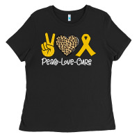 Black Peace Love Cure Ladies Tee - Bettercallsaul