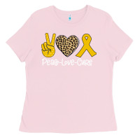 Bubblegum Pink Peace Love Cure Ladies Tee - Bettercallsaul