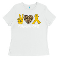 White Peace Love Cure Ladies Tee - Bettercallsaul