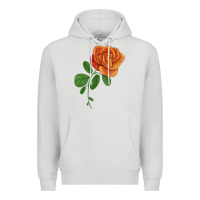 Dove Grey Burst Of Joy Rose Premium Hoodie - LillyAllenDesigns