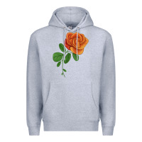 Heather Grey Burst Of Joy Rose Premium Hoodie - LillyAllenDesigns