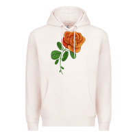 Pale Pink Burst Of Joy Rose Premium Hoodie - LillyAllenDesigns