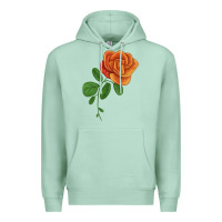 Seafoam Burst Of Joy Rose Premium Hoodie - LillyAllenDesigns