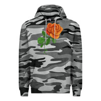 Slate Camo Burst Of Joy Rose Premium Hoodie - LillyAllenDesigns