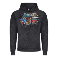 Vintage Black Police wife lightning bolt 4th of july Vintage Hoodie - HowdyJamesFarm