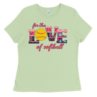 Matcha For The Love Of Softball Ladies Tee - Bettercallsaul