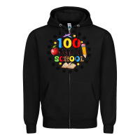 Black 100 days of school Zipper Hoodie - Artiststas