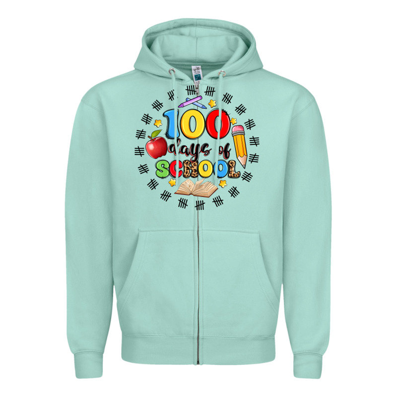 100 Days Of School Zipper Hoodie by Artiststas | Teevron
