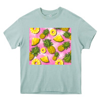 Arona pink pineapple Heavy Core Tee - BarkalooDesign