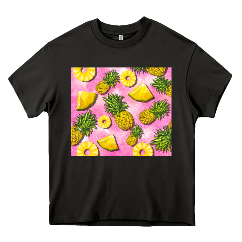 Pink Pineapple Heavy Core Tee by BarkalooDesign | Teevron