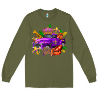Army Green mardi gras truck olivia Long Sleeve Tee - OliviaCreatesArt