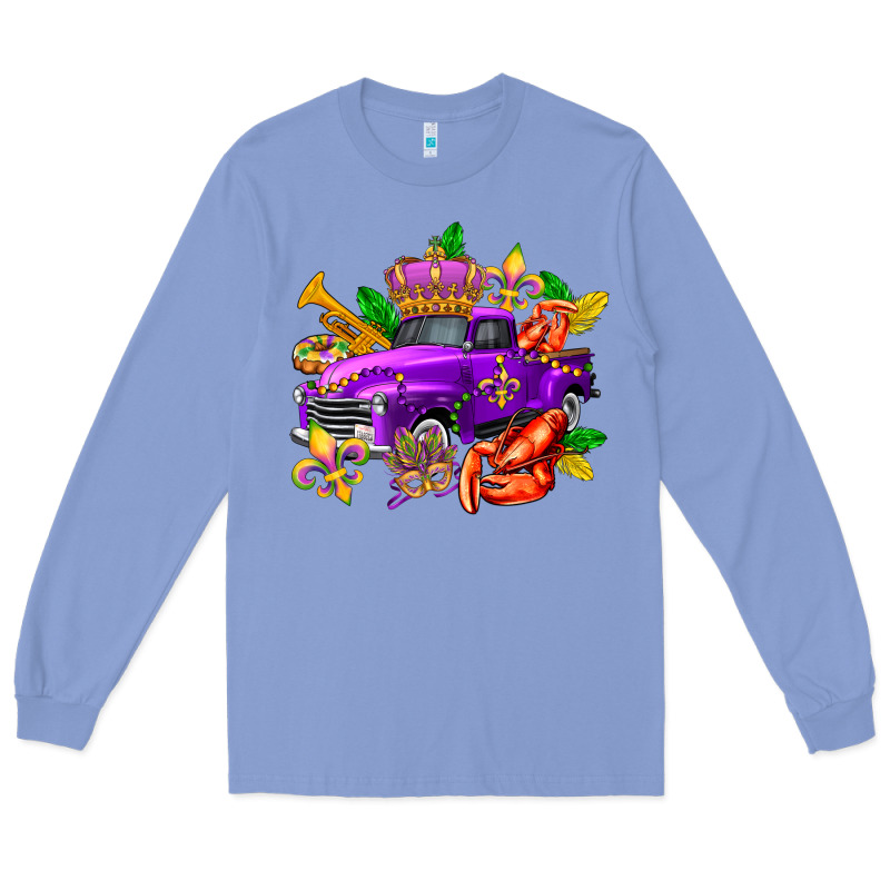 Mardi Gras Truck Olivia Long Sleeve Tee by OliviaCreatesArt | Teevron