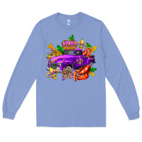 Colony Blue mardi gras truck olivia Long Sleeve Tee - OliviaCreatesArt