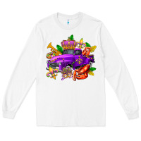 White mardi gras truck olivia Long Sleeve Tee - OliviaCreatesArt