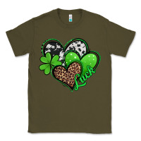 Army Green St. Patrick's Day hearts Classic Tee - Jasminsmagicworld