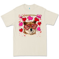 Bone valentine's shiba inu Premium Tee - RanaPortraitStore
