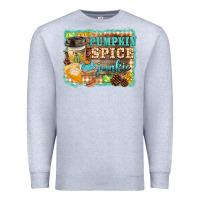 Heather Grey pumpkin spice junkie Premium Sweatshirt - BarkalooDesign