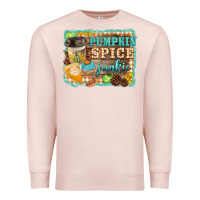 Pale Pink pumpkin spice junkie Premium Sweatshirt - BarkalooDesign