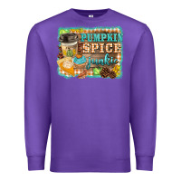 Purple pumpkin spice junkie Premium Sweatshirt - BarkalooDesign