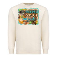 Sandshell pumpkin spice junkie Premium Sweatshirt - BarkalooDesign