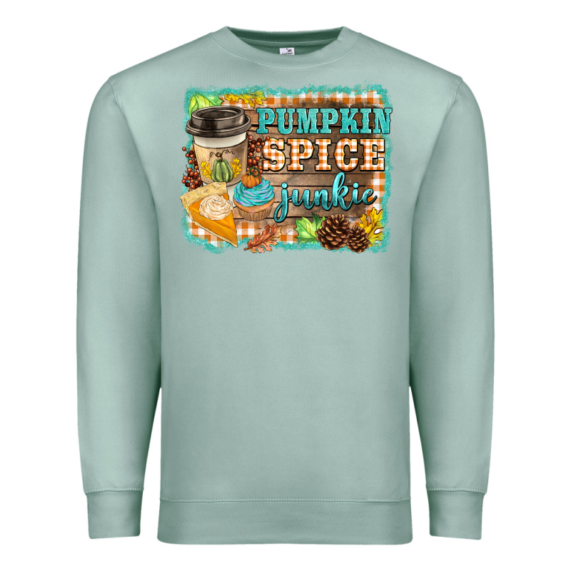 Pumpkin Spice Junkie Premium Sweatshirt by BarkalooDesign | Teevron