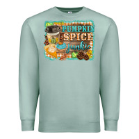 Seafoam pumpkin spice junkie Premium Sweatshirt - BarkalooDesign