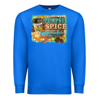 True Royal pumpkin spice junkie Premium Sweatshirt - BarkalooDesign