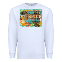 White pumpkin spice junkie Premium Sweatshirt - BarkalooDesign