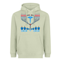 Matcha jewish hanukkah chanukah doctor medical menorah  gifts Heavyweight Hoodie - trangStudio