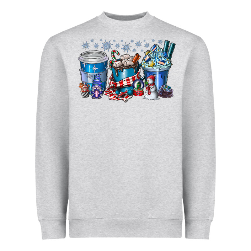 Christmas Coffee Heavyweight Sweatshirt by CowhideDigitalArt | Teevron