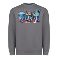 Storm Christmas Coffee Heavyweight Sweatshirt - CowhideDigitalArt