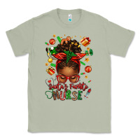 Matcha santa's favorite nurse afro messy bun Classic Tee - texasbilliewilder
