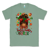 Sage santa's favorite nurse afro messy bun Classic Tee - texasbilliewilder