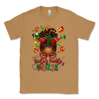 Toasted Coconut santa's favorite nurse afro messy bun Classic Tee - texasbilliewilder