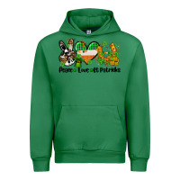 Emerald peace love st patricks Urban Hoodie - AdoDesignShop