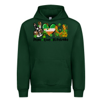 Forest Green peace love st patricks Urban Hoodie - AdoDesignShop